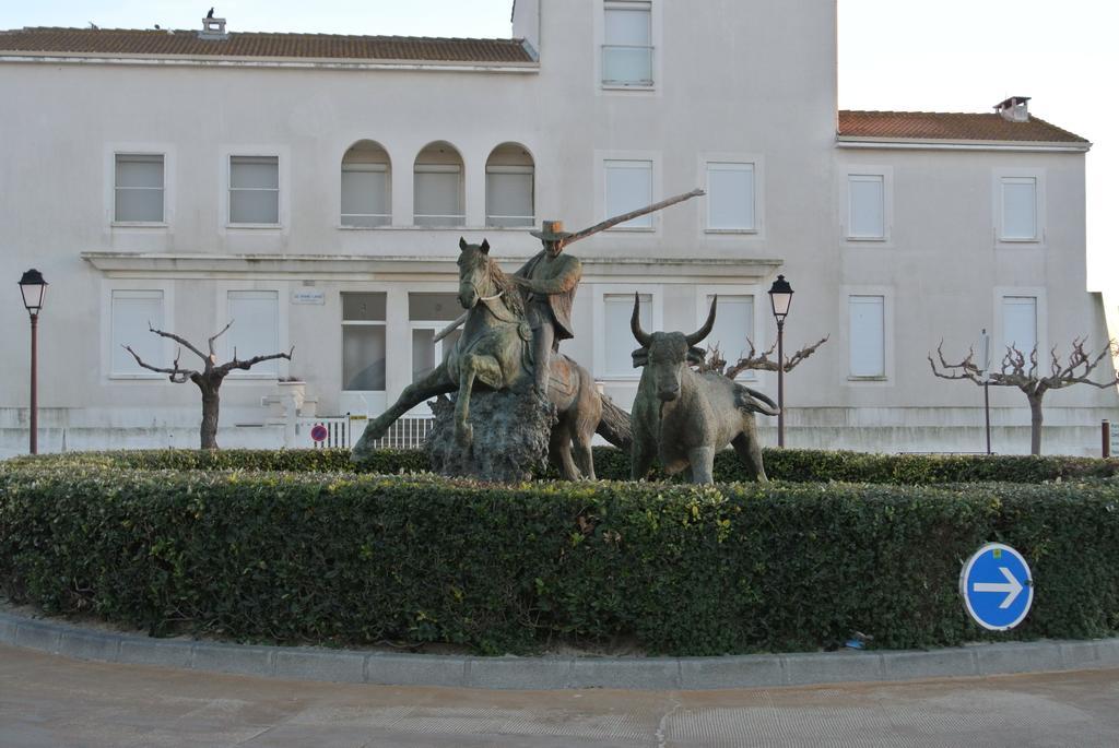 Hotel Les Palmiers En Camargue Сент-Мари-де-ла-Мер Экстерьер фото